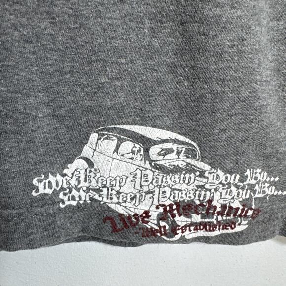 Y2k Live Mechanics Well Established Graphic T-Shirt Men 2XL Cyber Grunge Hip Hop - Picture 6 of 12